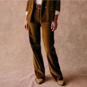 Sezane Curry Martine Trousers NWT